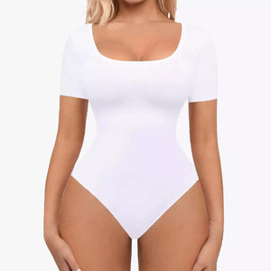 RunwayShape EverydayControl Square Neck Rövid Ujjú Alakformáló Bodysuit