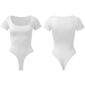 RunwayShape EverydayControl Square Neck Rövid Ujjú Alakformáló Bodysuit