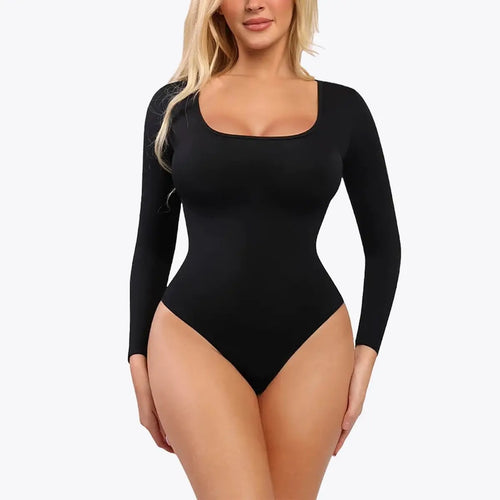 1+1 AKCIÓ RunwayShape EverydayControl Hosszú Ujjú Alakformáló Bodysuit Tanga